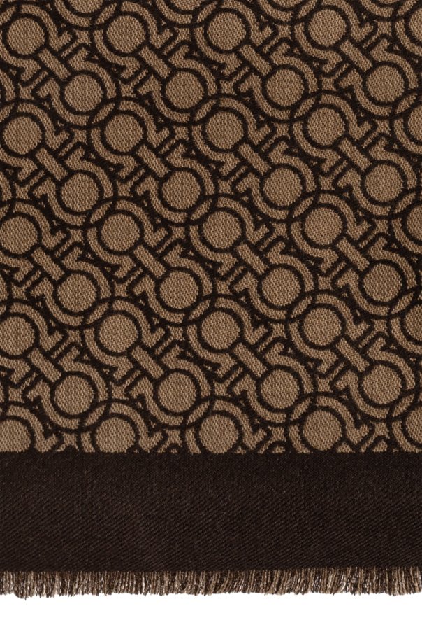 FERRAGAMO Wool Scarf with Monogram