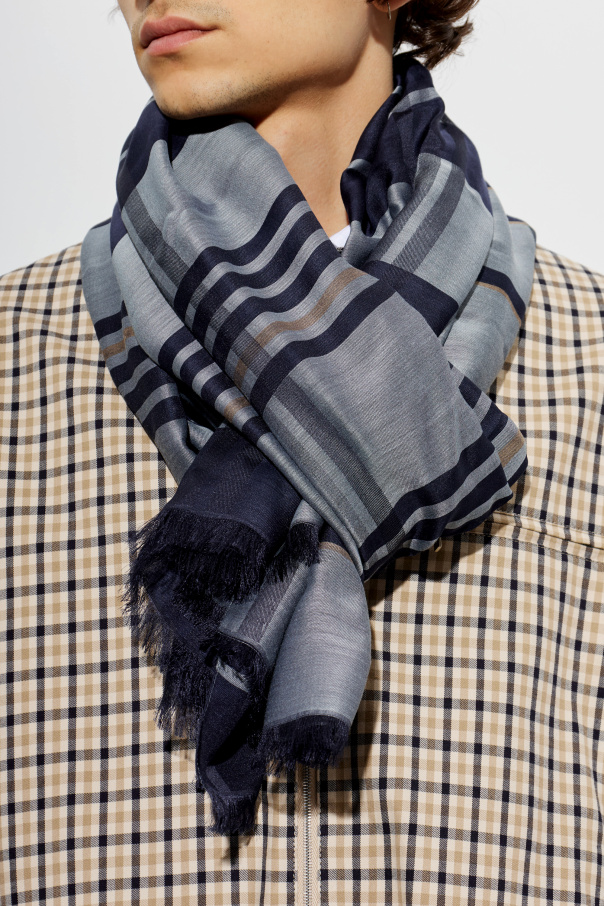 FERRAGAMO Scarf with a checkered pattern