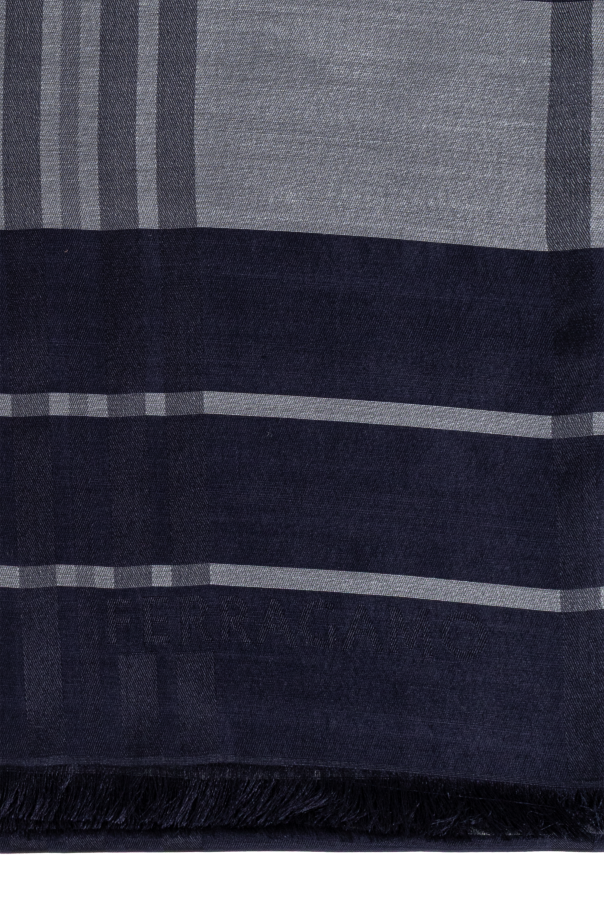FERRAGAMO Scarf with a checkered pattern