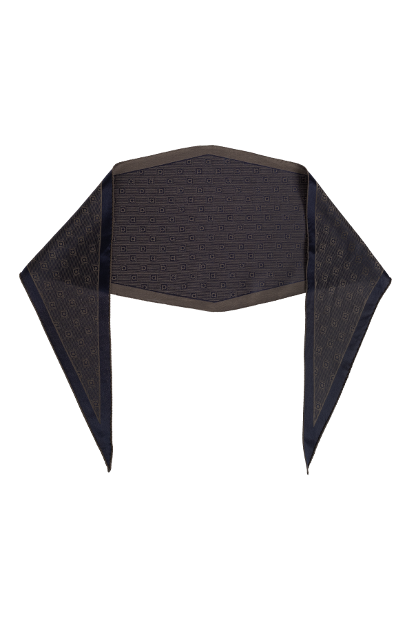 Asymmetric scarf with monogram od FERRAGAMO