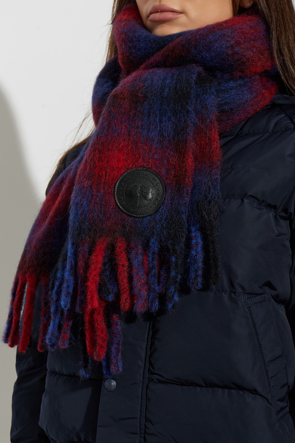 Canada Goose Scarf with logo patch