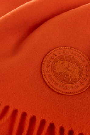 Canada Goose Bufanda de lana con logo