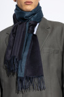 FERRAGAMO NAVY BLUE Logo scarf