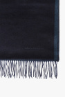 FERRAGAMO NAVY BLUE Logo scarf