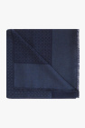 FERRAGAMO NAVY BLUE Logo scarf
