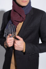 FERRAGAMO BURGUNDY Scarf with logo