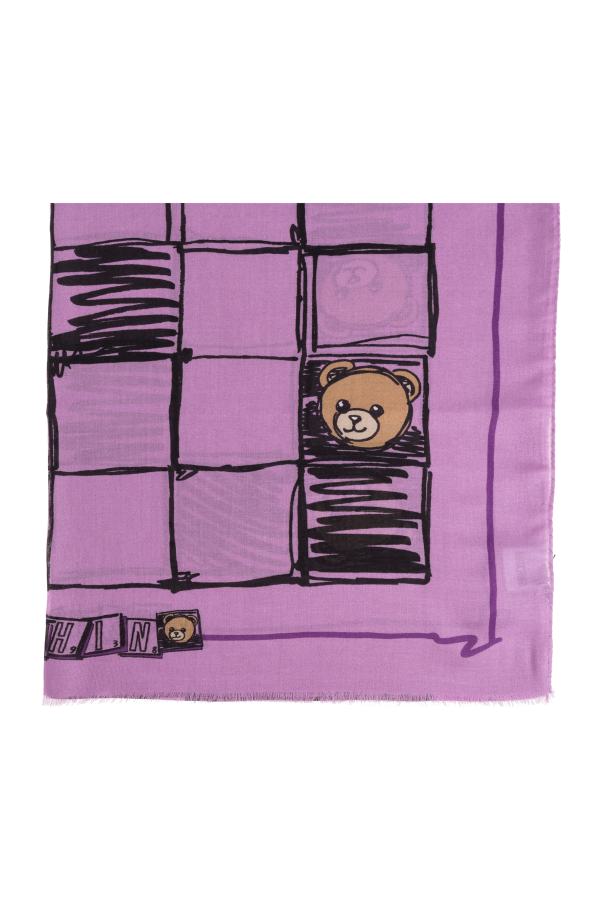 Scarf with print od Moschino