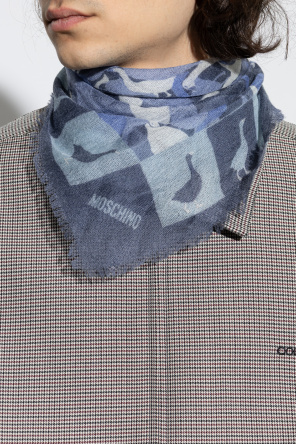 Moschino Lenço de caxemira com estampado