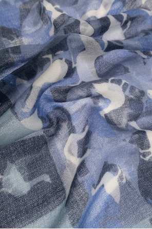 Moschino Lenço de caxemira com estampado