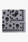 Alexander McQueen embossed skull charm wallet