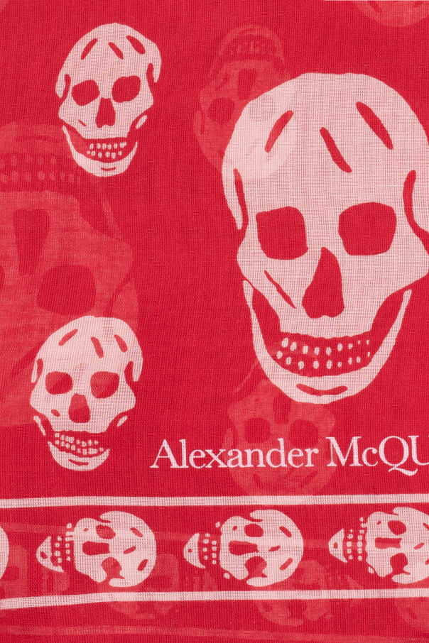 Alexander McQueen Alexander McQueen Graffiti logo-applique brooch Argento