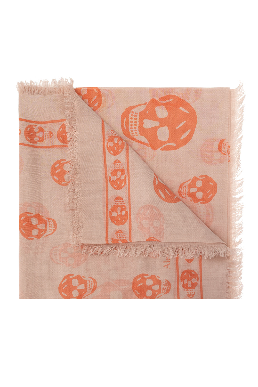 Alexander McQueen Scarf with distressed motif