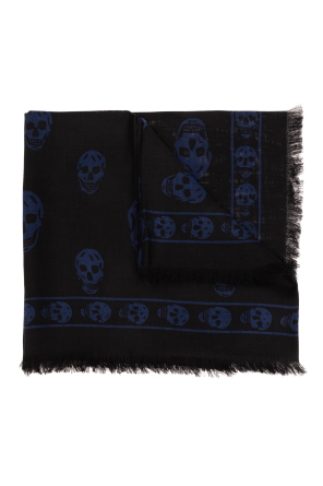 Scarf with skull motif