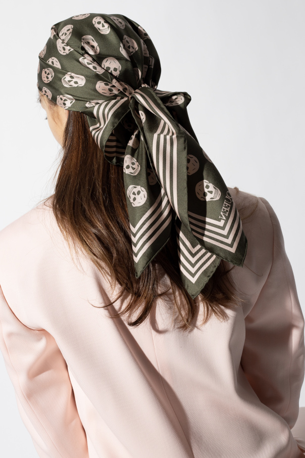 Alexander McQueen Scull motif scarf