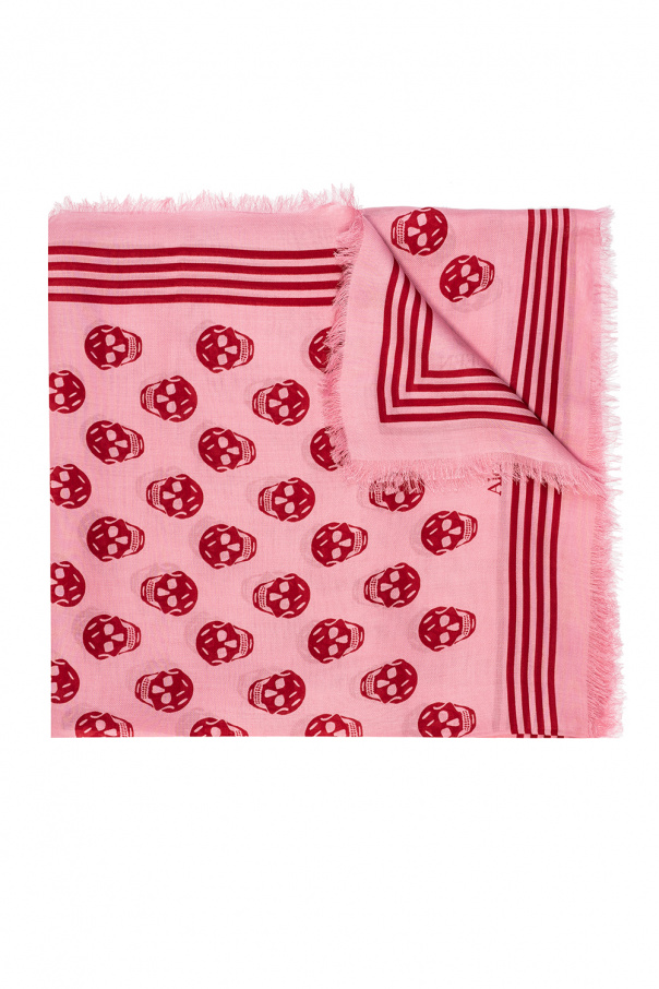 Alexander McQueen Scarf with skull motif