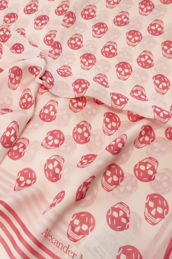 Alexander McQueen Scarf with skull motif