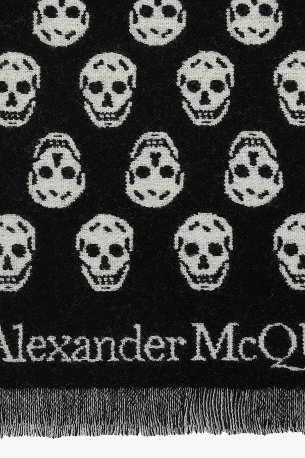 Alexander McQueen Wzorzysty szal