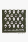 alexander mcqueen skull stripe scarf