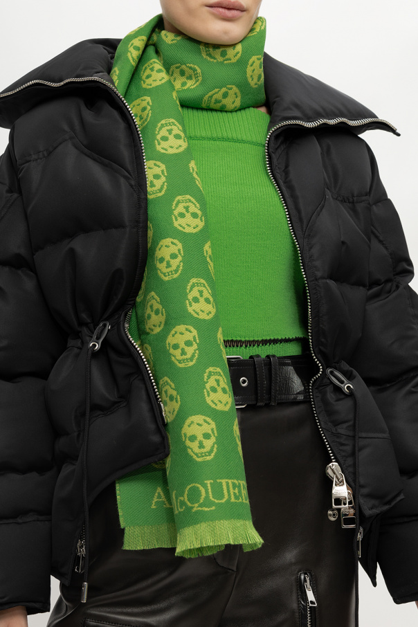 Alexander McQueen Wool scarf with logo