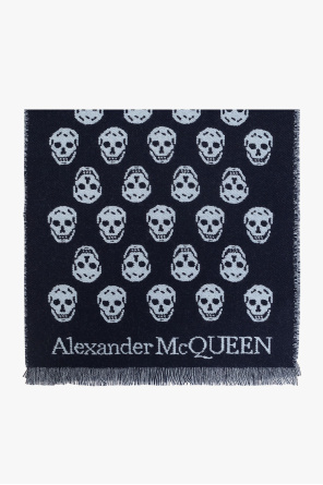 Alexander McQueen monogram-print zip-up wallet