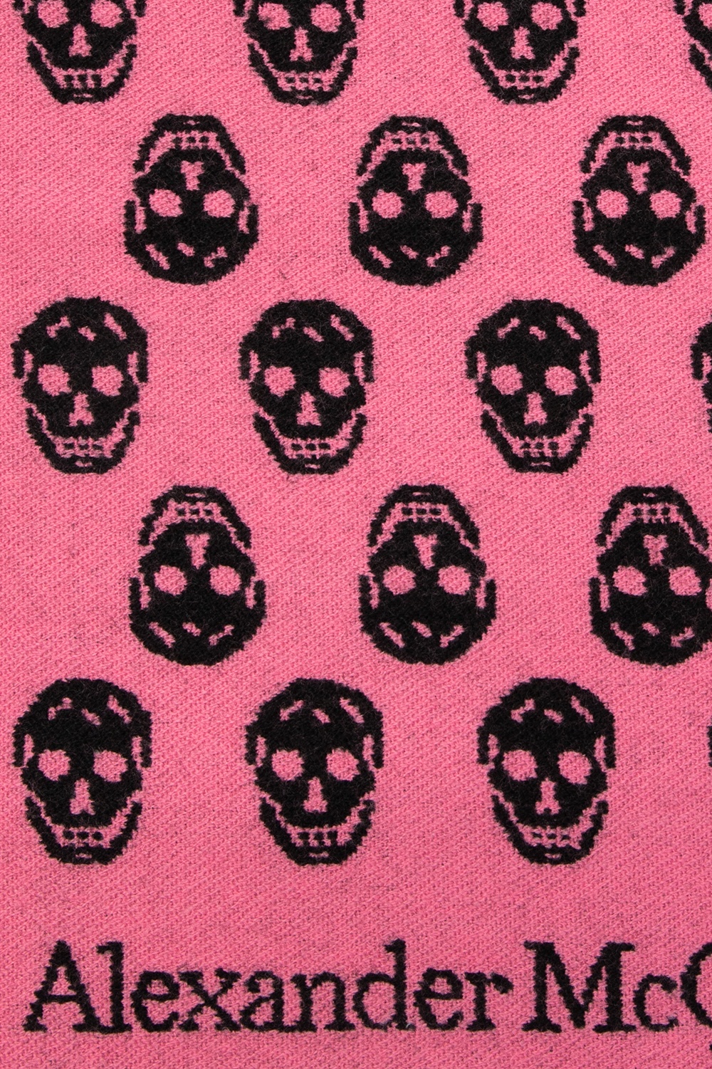 Pink and Blue Skull Alexander McQueen Scarf Clutch II (MADE FROM