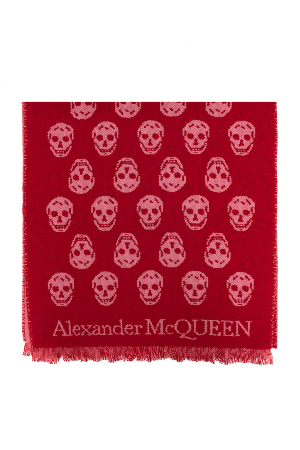 Alexander McQueen Wool scarf with logo