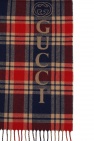 gucci rubber Wool accessories with logo