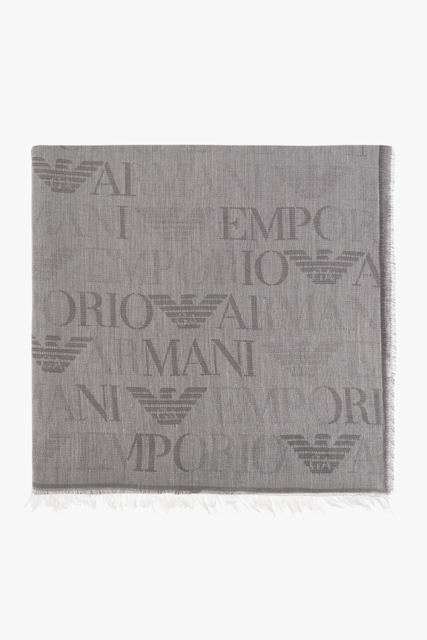 Emporio BRANDED armani Scarf with monogram