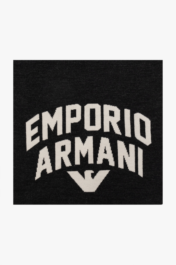 Emporio Bodywear armani Bodywear armani EA7 Svart sweatshirt i frotté med rund halsringning och tejpade detaljer