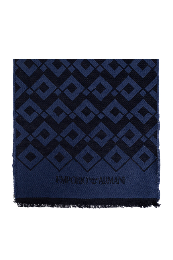 Emporio Armani Szal z dekoracyjnym wzorem