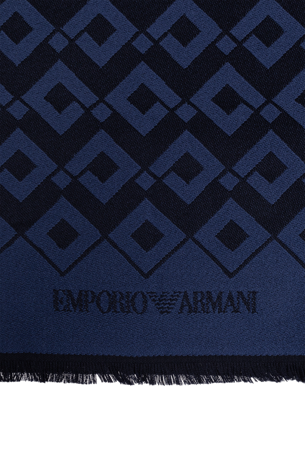 Emporio Armani Szal z dekoracyjnym wzorem