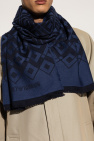 Emporio Armani NAVY BLUE Scarf with decorative pattern