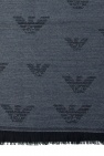 Emporio Armani BLUE Logo scarf