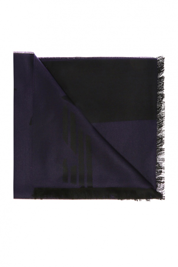 Emporio cc982 armani Logo-embroidered scarf