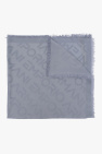 Emporio Armani Blue Sweter w Virgin Wool z Maxi Eagle Jacquard