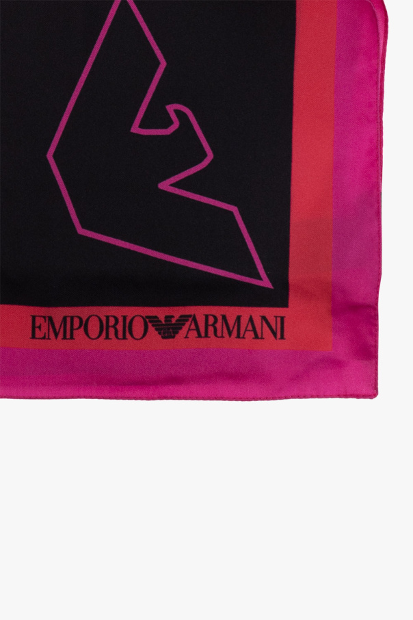 Emporio Armani Silks shawl with logo