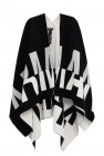 Emporio Armani BLACK Poncho with logo