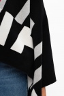 Emporio Armani BLACK Poncho with logo