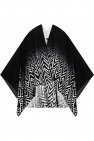 Emporio Armani BLACK Embroidered poncho