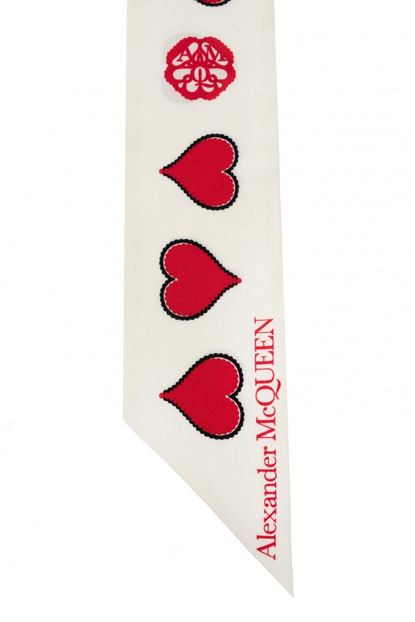 Alexander McQueen Silk scarf with logo