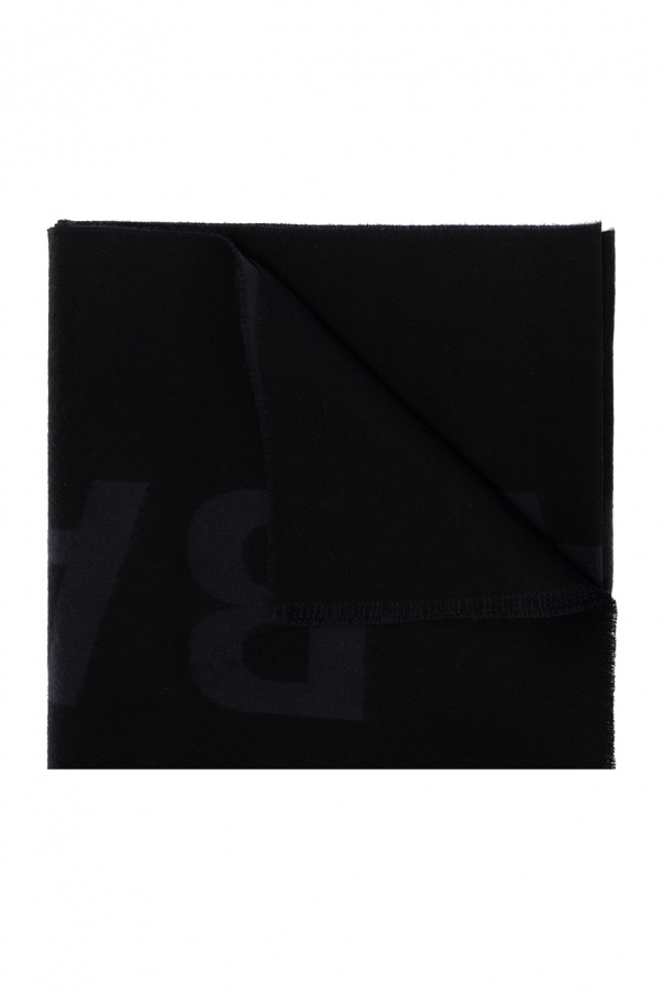 Balenciaga Wool scarf with logo