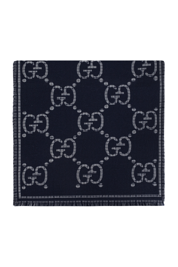 Gucci Wool scarf with logo