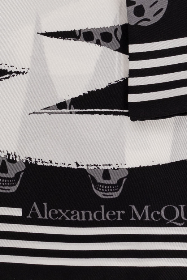 Alexander McQueen Jedwabna chusta