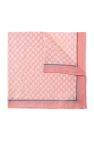 silk pocket square with logo gucci canvas accessories