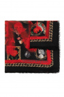 Alexander McQueen Printed wool scarf