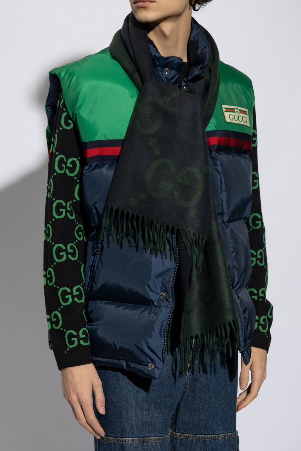 Gucci Cashmere scarf with monogram