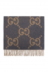 Gucci Schal mit GG-Jacquardmuster Rot