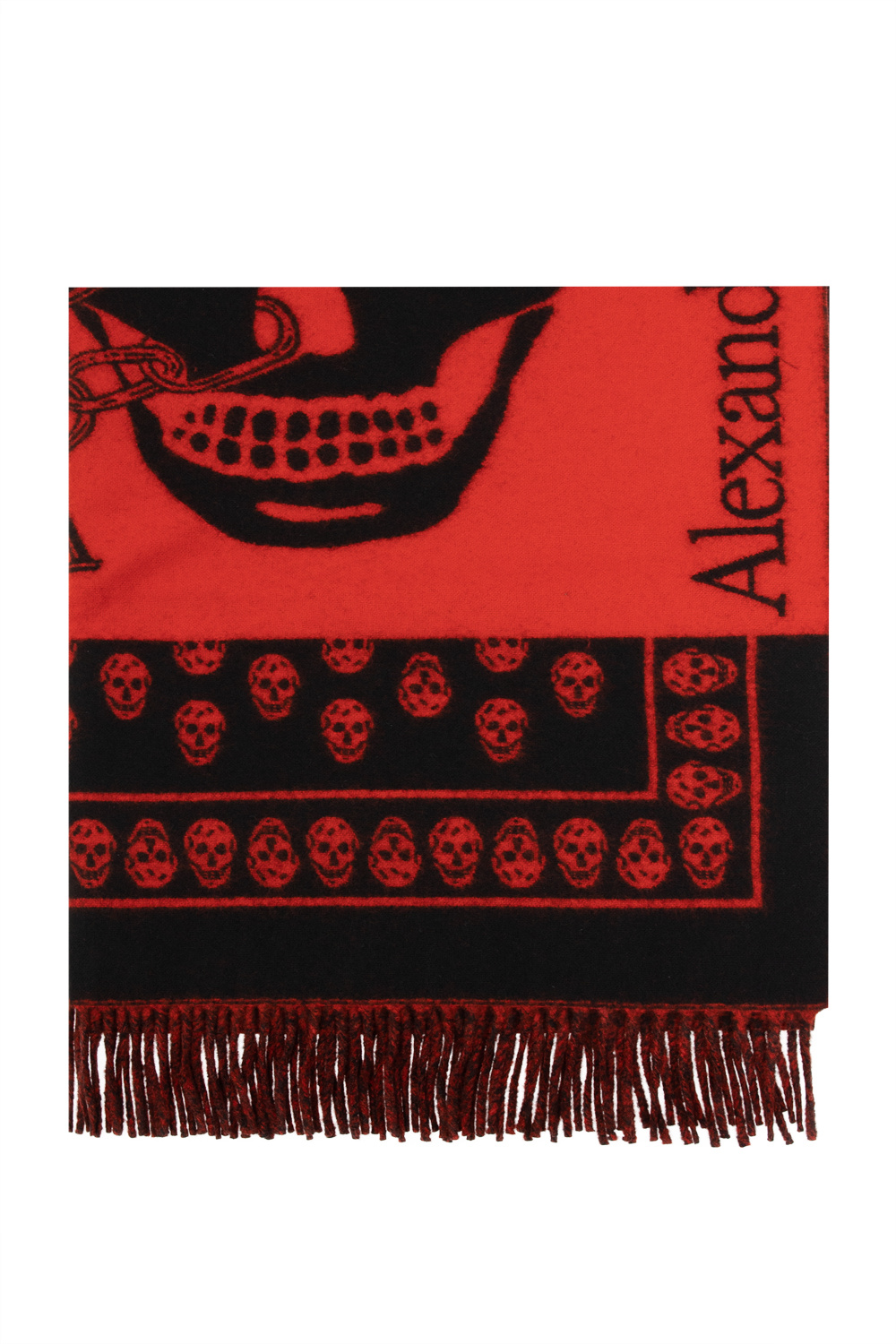 Alexander McQueen Wool scarf with logo