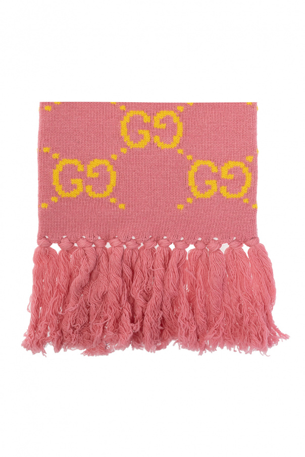 Gucci Wool scarf with logo