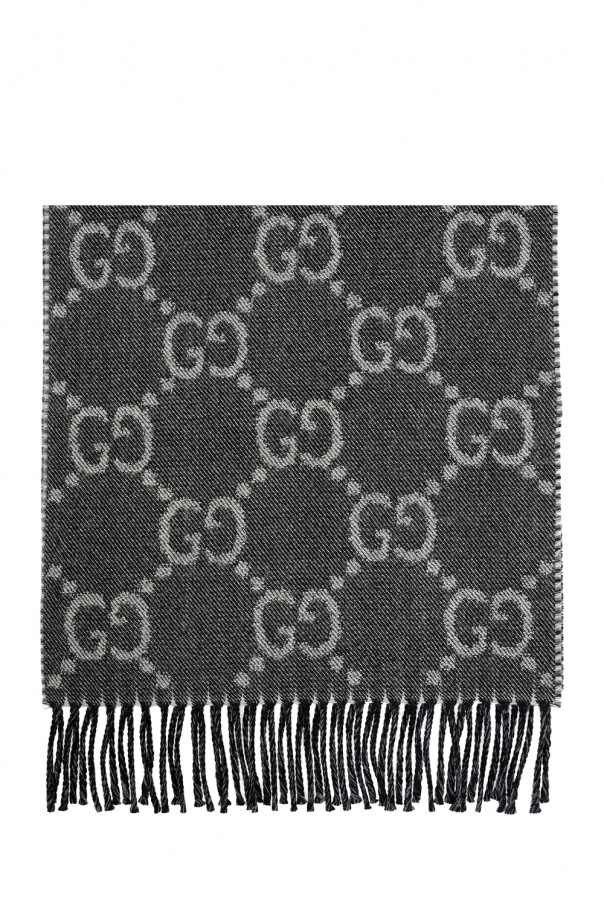 Gucci Wool scarf with logo